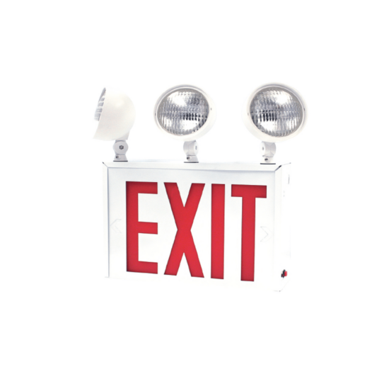 NYXEM6 New York Approved LED Exit & Incandescent Emergency Combo